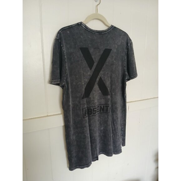 Absent EXCHEQUER TEE Graphic T Shirt Mens M Charcoal Gray Cotton Short Sleeve - Picture 11 of 16